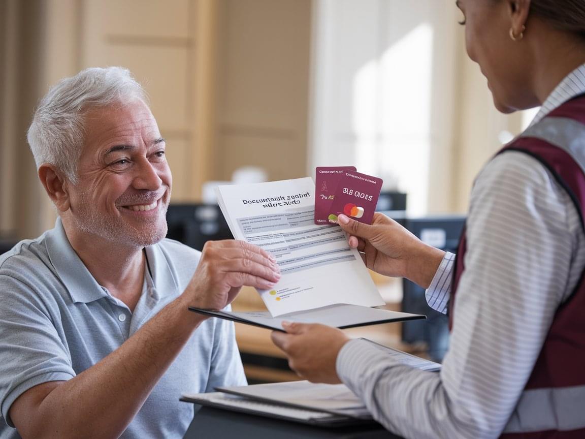 adultos mayores recibiendo la tarjeta del INAPAM
