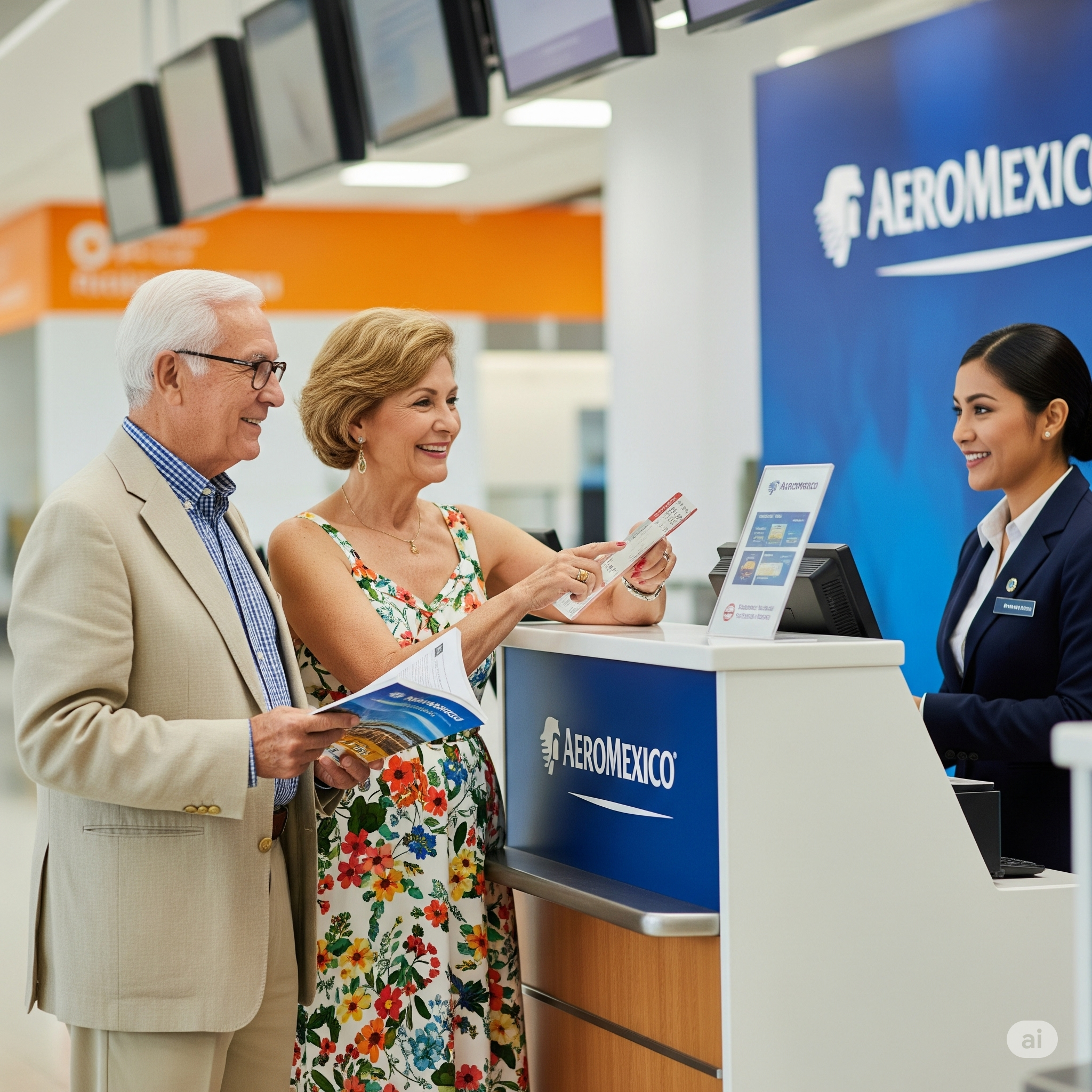 INAPAM descuentos boletos avión AEROMEXICO Persona adulta mayor recibiendo los beneficios del INAPAM