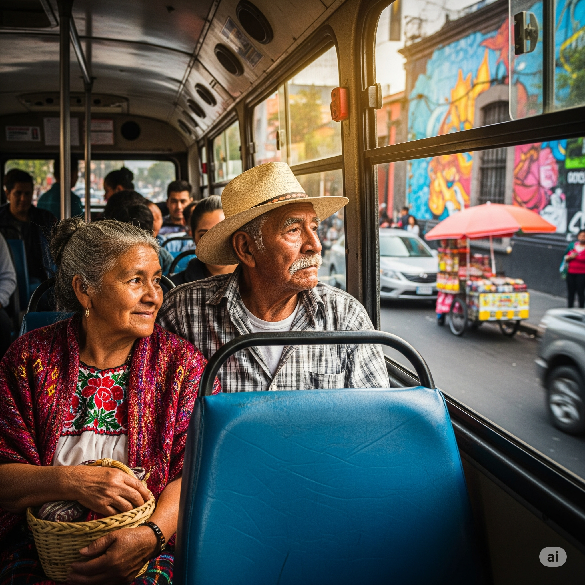 Descuentos en transporte público para adultos mayores Persona adulta mayor recibiendo los beneficios del INAPAM